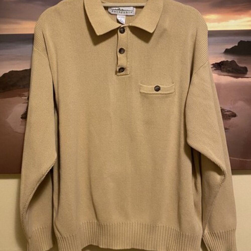 VTG Patagonia Large Gold white label Pullover - 100% cotton